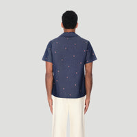 Camp Collar Short Sleeve Shirt - Flower