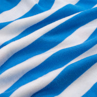 Fine Merino Wool Blue Fox Motif Striped Sweater