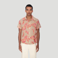 Camp Collar Short Sleeve Shirt - Leaf